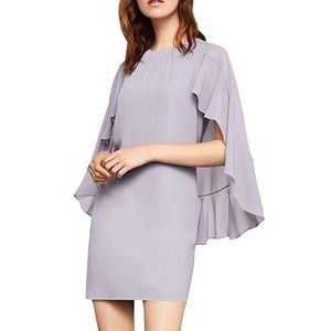 BCBGMAXAZRIA Women's Cape-Sleeve A-line Dress Size XS